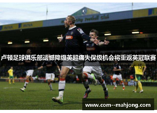 卢顿足球俱乐部遗憾降级英超痛失保级机会将重返英冠联赛